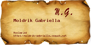 Moldrik Gabriella névjegykártya